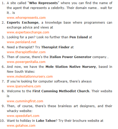 unfortunate-domains